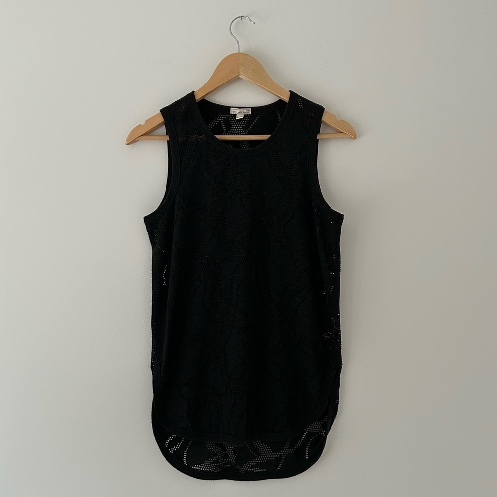 Gap Tank Tunic Top Black Size XS